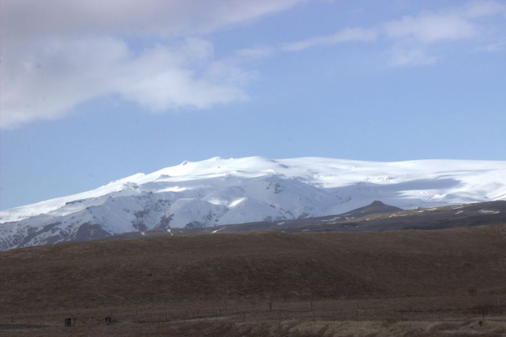Eyjafjallajökull volcano in iceland