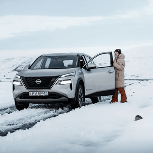 Winter car rental in iceland